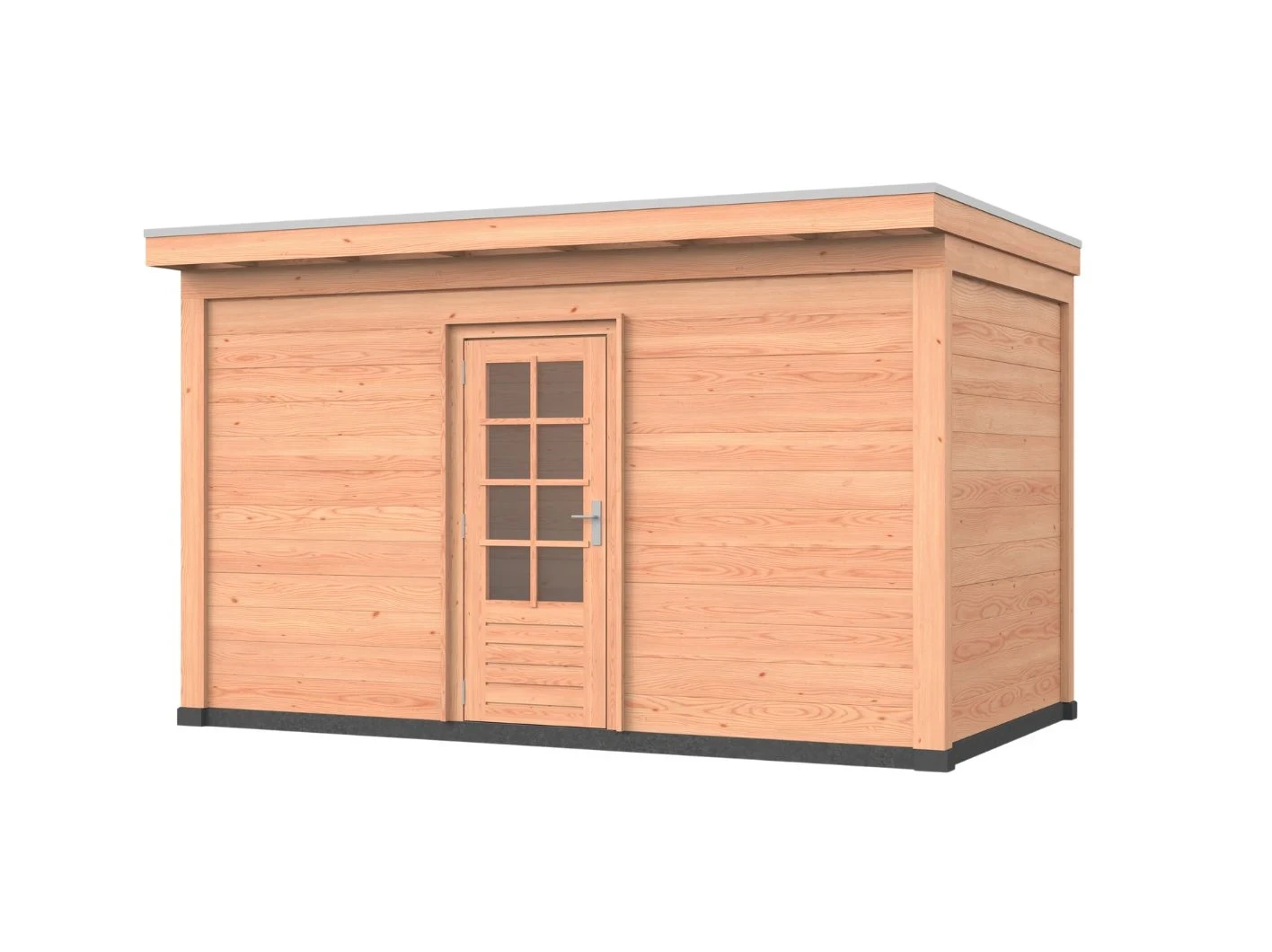 Douglas overkapping, 400 x 300, met schuur en achterwand, Westwood Comfort - Afbeelding 1
